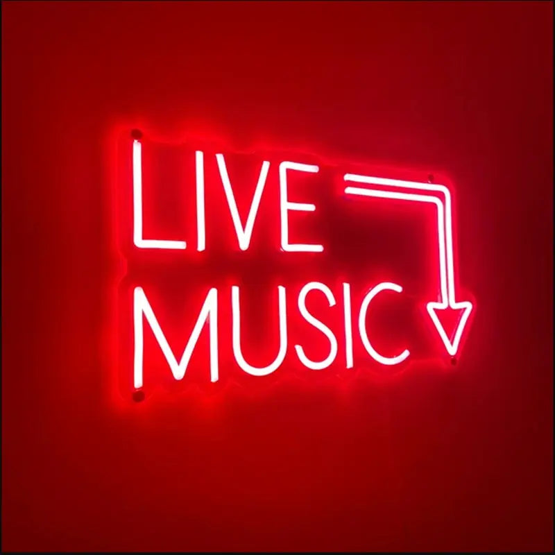 Live Music Neonlicht - Mukker Gifts Shop