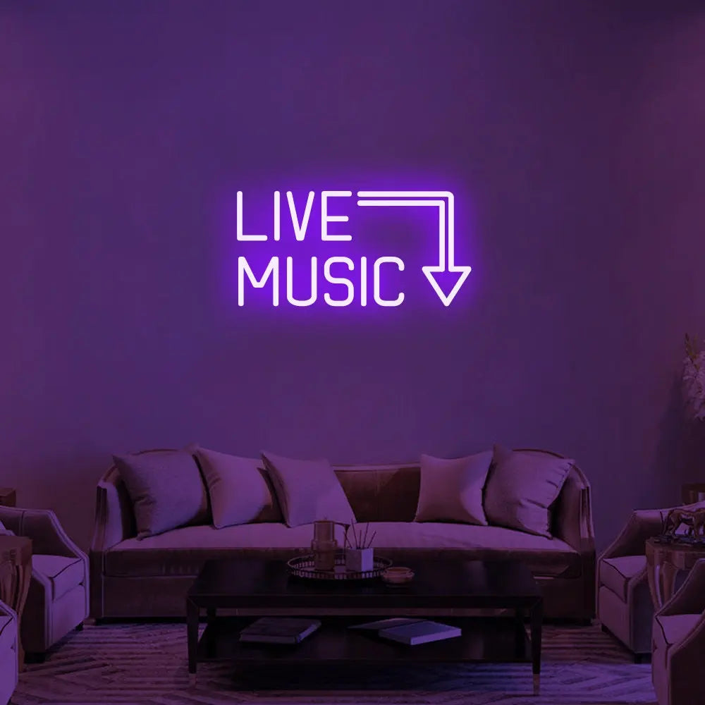 Live Music Neonlicht - Mukker Gifts Shop