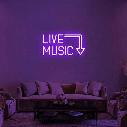 Live Music Neonlicht - Mukker Gifts Shop