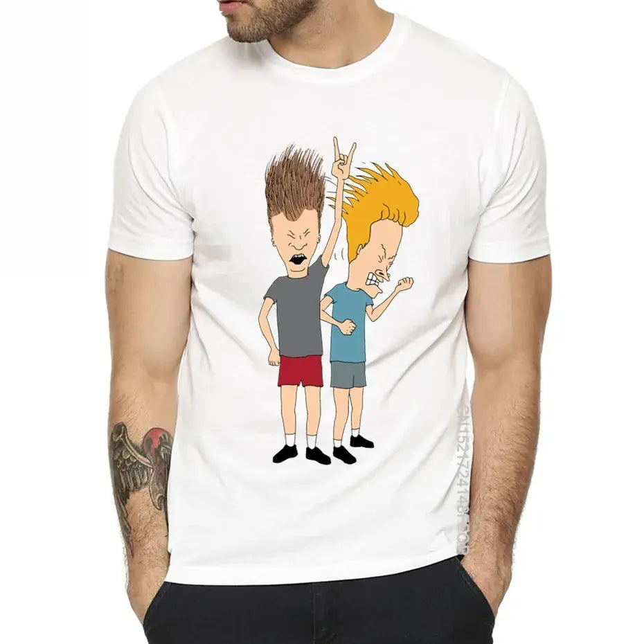 Beavis & Butthead Rock-Rebellen Style Shirt Mukker Gifts Shop