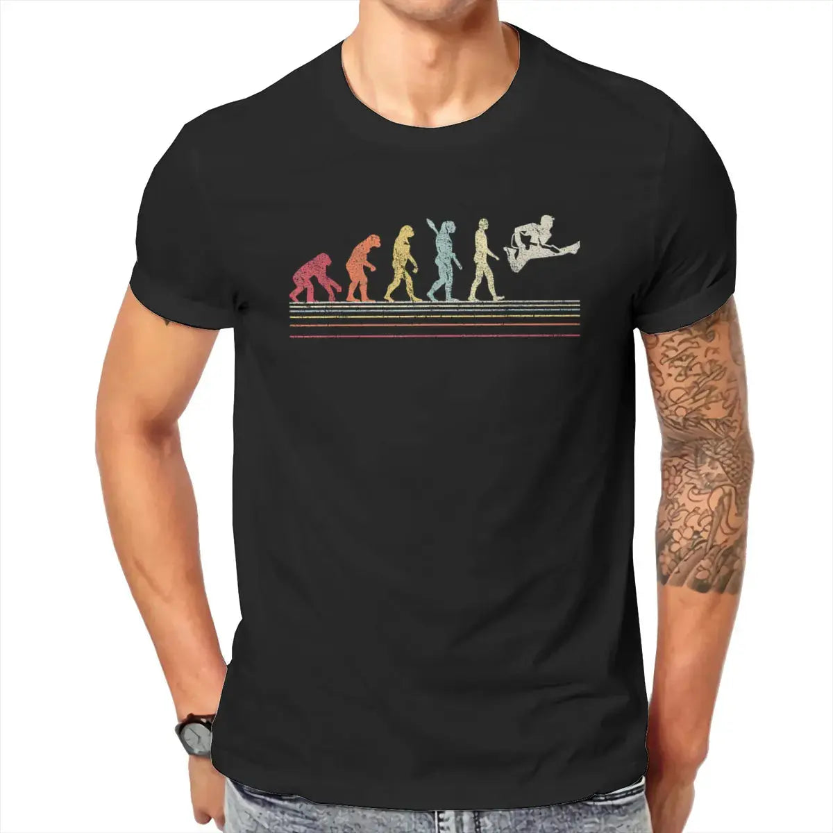 Gitarristen Evolution T-Shirt Mukker Gifts Shop