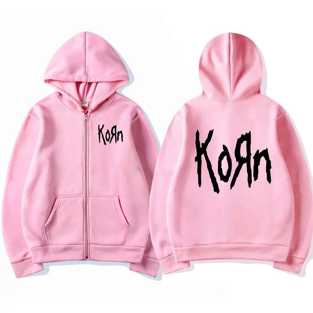 Korn Hoodie-Jacke – Trendige Musikliebe Mukker Gifts Shop